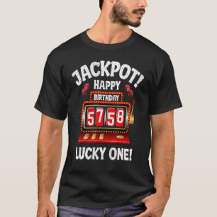Camiseta Jackpot Feliz 58 cumpleaños Bday Celebrant Mamáes 