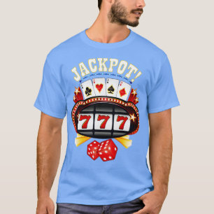 Camiseta Jackpot Gambler Gamble Player Slot Machin
