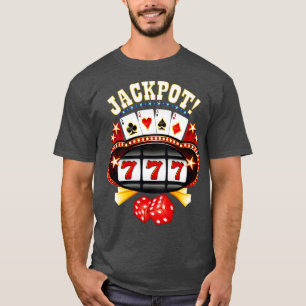 Camiseta Jackpot Gambler Gamble Player Slot Machin
