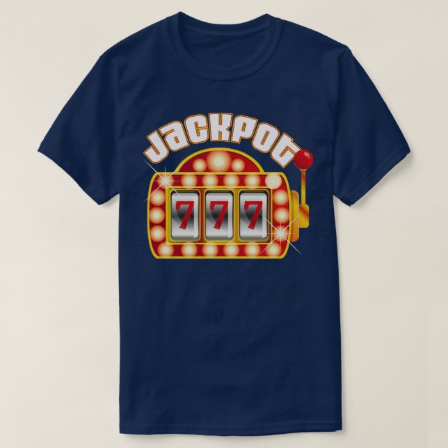 Camiseta Jackpot Gambler Gamble Slot Machine (Diseño del anverso)
