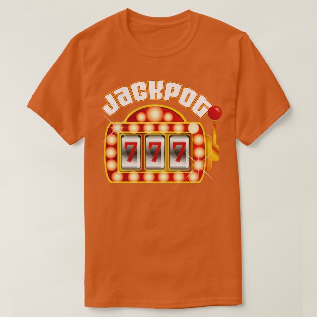 Camiseta Jackpot Gambler Gamble Slot Machine (Diseño del anverso)