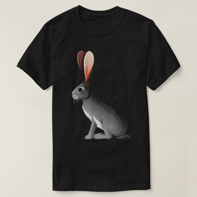 Camiseta Jackrabbit - Conejo con Oídos Grandes (Diseño del anverso)