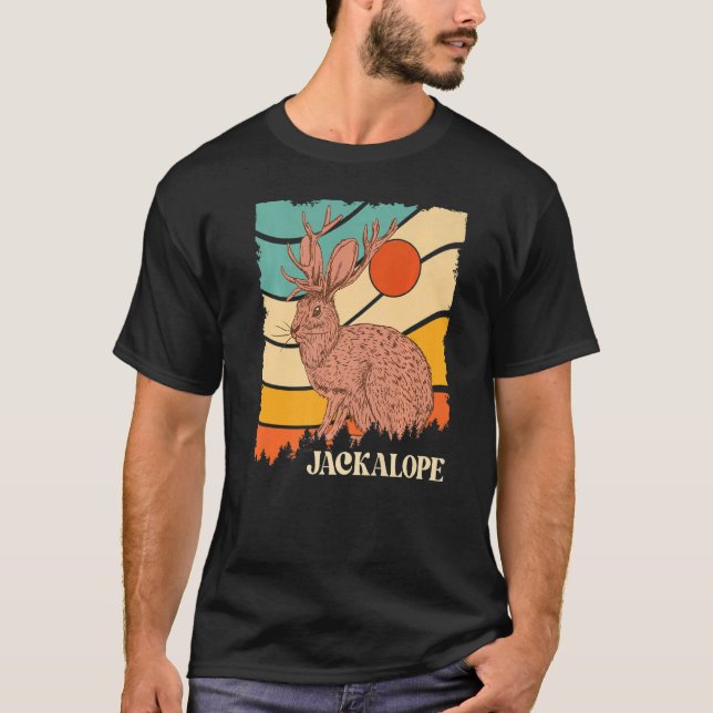 Camiseta Jackrabbit Desert Mountain Cactus Sunshine Animal (Anverso)
