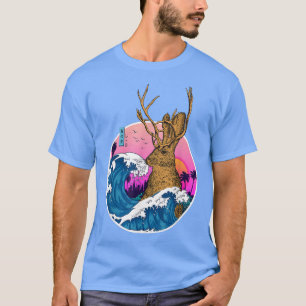 Camiseta Jackrabbit Wild Vintage Retro Estética Ola de Japó