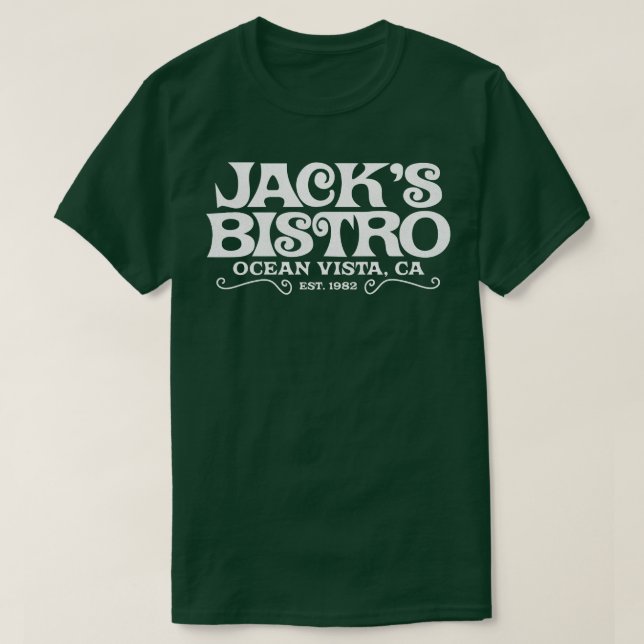 Camiseta Jacks Bistro Threes Company 1 (Diseño del anverso)