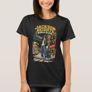 Camiseta Jackson Heights World Block NYC