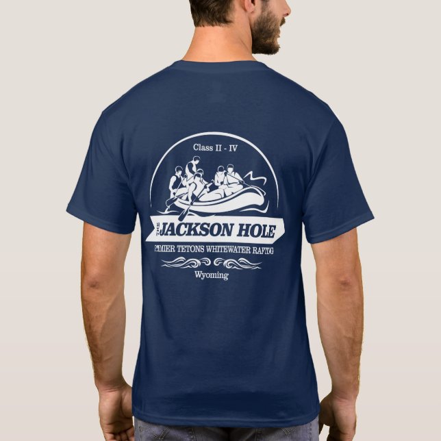 Camiseta Jackson Hole (rafting2) (Reverso)