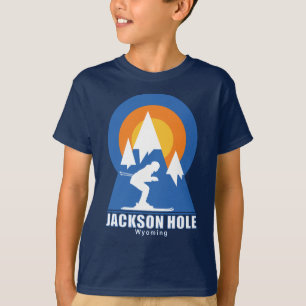 Camiseta Jackson Hole Ski Sunset Retro T-Shirt
