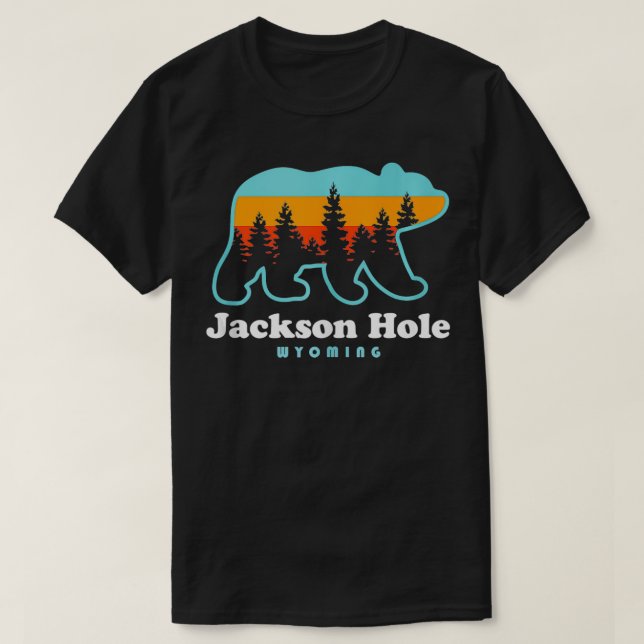 Camiseta Jackson Hole Wyoming Bear Mountains Jackson Hole (Diseño del anverso)