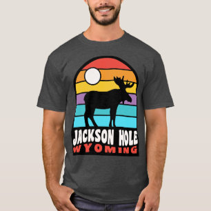 Camiseta Jackson Hole Wyoming Moose Badge
