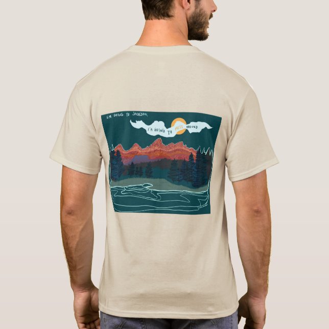 Camiseta Jackson Hole Wyoming Tetons Shirt (Reverso)