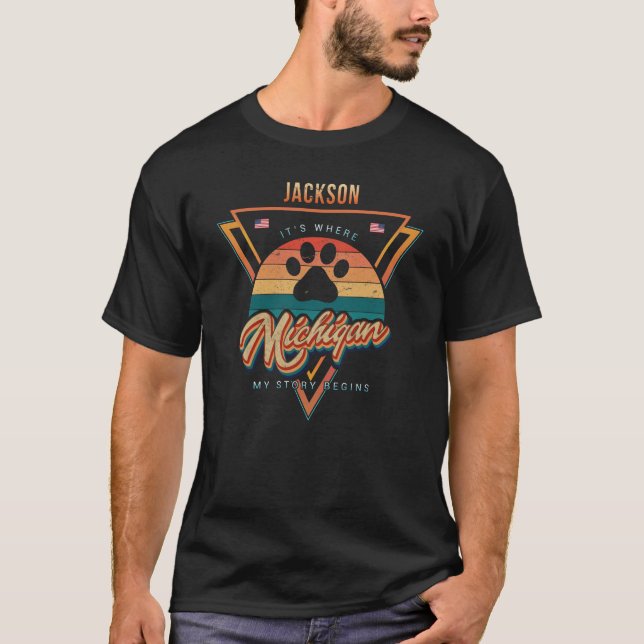 Camiseta Jackson Michigan (Anverso)