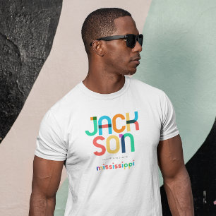Camiseta Jackson Mississippi de mediados de siglo, Arte Pop