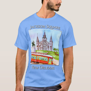 Camiseta Jackson Square en Nueva Orleans con el famoso cent