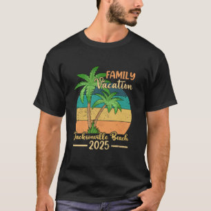 Camiseta Jacksonville Beach Florida Family Vacation 2025 Su
