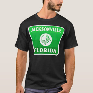 Camiseta Jacksonville Florida Retro Gator Badge Green