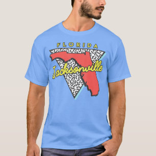 Camiseta Jacksonville Florida Souvenirs de diseño de los añ