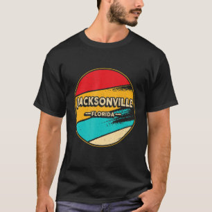 Camiseta Jacksonville Retro Vintage Sunset Estados Unidos J