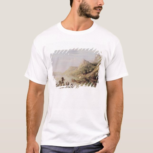 Camiseta Jacques Cartier que descubre el St. Lorenzo (Anverso)