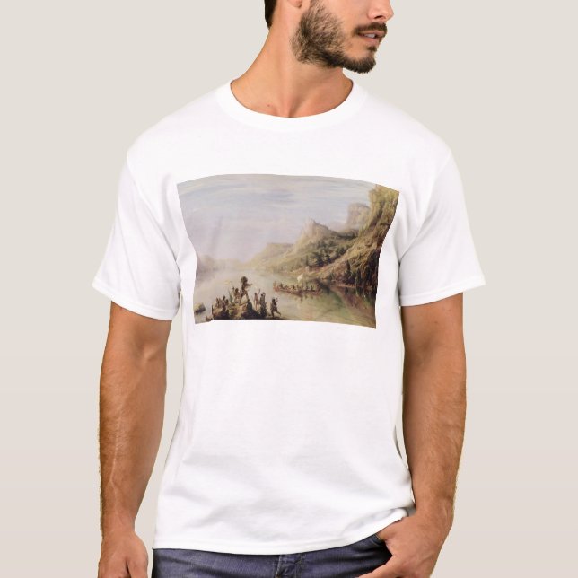 Camiseta Jacques Cartier que descubre el St. Lorenzo (Anverso)
