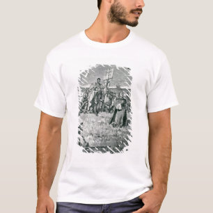 Camiseta Jacques Cartier que pone una cruz en Gaspe