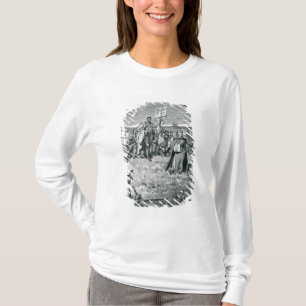 Camiseta Jacques Cartier que pone una cruz en Gaspe