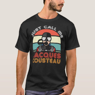 Camiseta Jacques Cousteau, Leyenda de buceo Scuba, Cita div