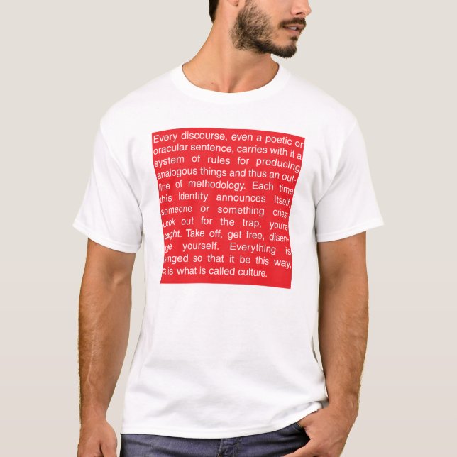 Camiseta Jacques Derrida (Anverso)