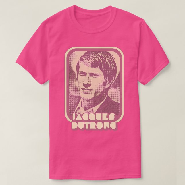Camiseta Jacques Dutronc Retro Francophile Design (Diseño del anverso)
