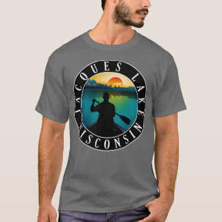 Camiseta Jacques Lake Wisconsin Canoeing