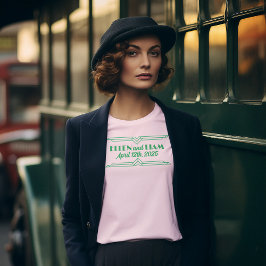 Camiseta Jade on Beige Boda de los años 20