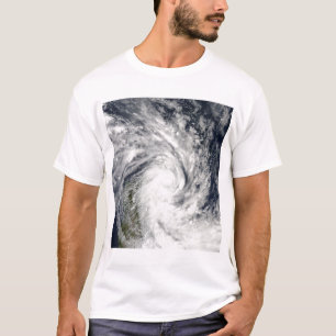 Camiseta Jade tropical de la tormenta que viene en tierra