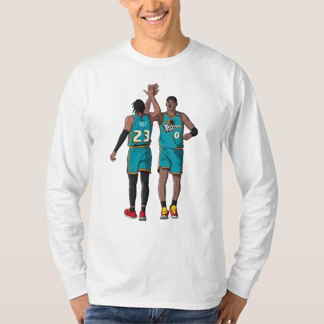 Camiseta Jaden Ivey y Jalen Duren - Detroit Basketball T- (Anverso)