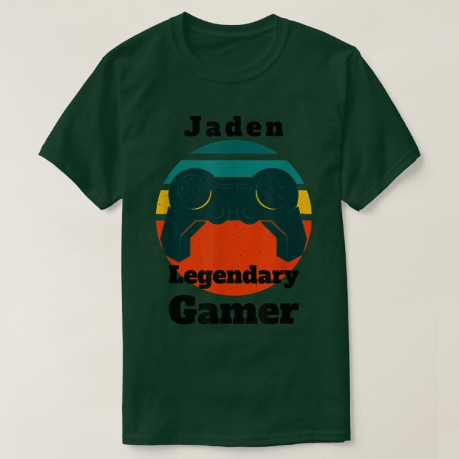 Camiseta Jaden Legendary Gamer Video Game Controller (Diseño del anverso)