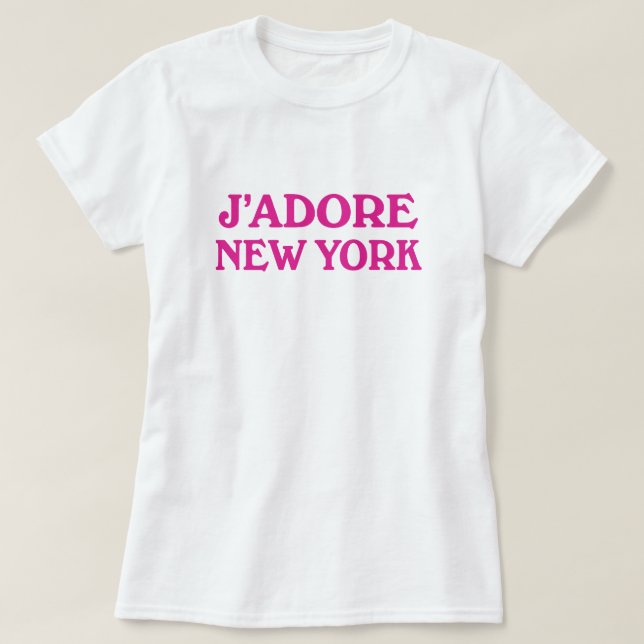 Camiseta J'adore New York (Diseño del anverso)