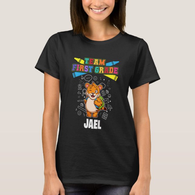 Camiseta Jael Personalizado del equipo infantil de primer g (Anverso)