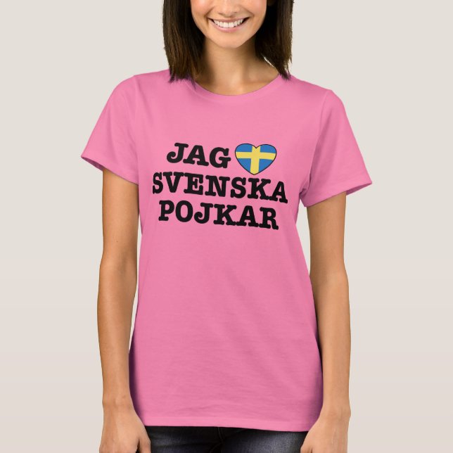 Camiseta Jag Svenska Pojkar (Anverso)
