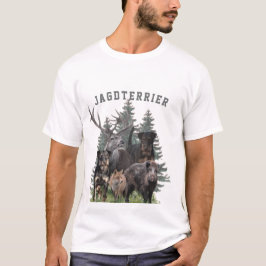 Camiseta Jagdterrier Pegatina Monstruo de vidrio de almohad