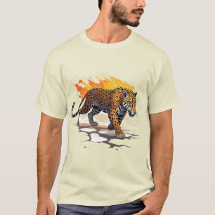 Camiseta Jaguar Acechando Gran Felino en Arte Dramático de