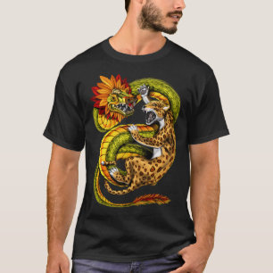 Camiseta Jaguar azteca vs Quetzalcoatl