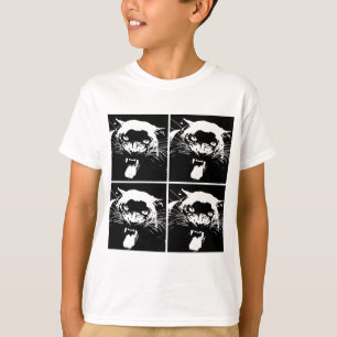 Camiseta Jaguar blanco y negro