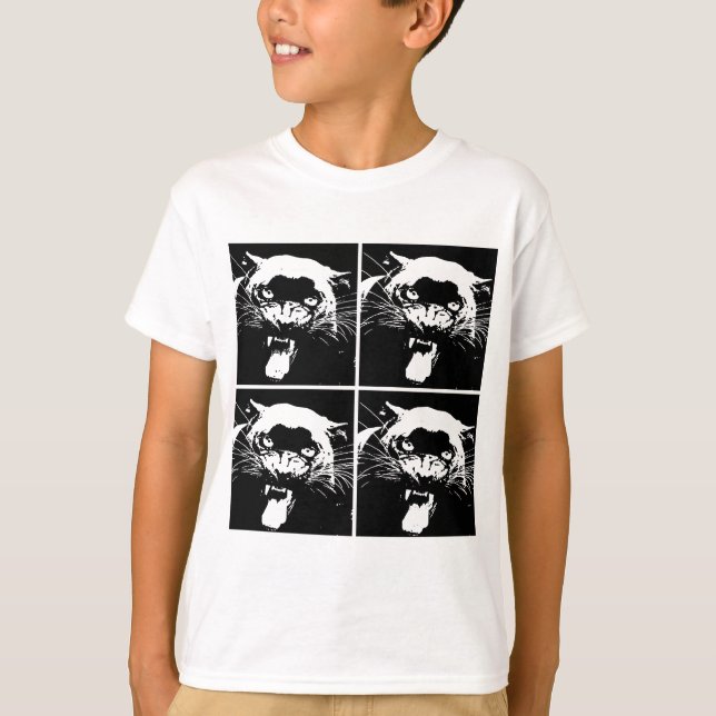 Camiseta Jaguar blanco y negro (Anverso)