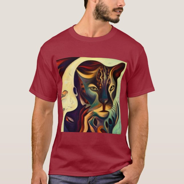 Camiseta Jaguar de animales espirituales 3 (Anverso)