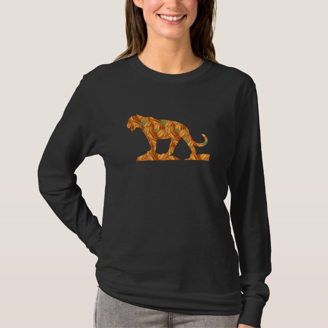 Camiseta Jaguar Easy Halloween Costueen Panther Animal Diy  (Anverso)