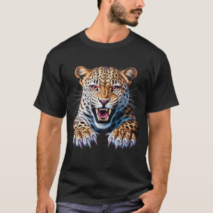Camiseta Jaguar Gráfico Feroz Pantera Rugiente DASCC