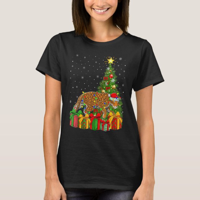 Camiseta Jaguar Navidad Navidad Navidad Navidad en Santa Ja (Anverso)
