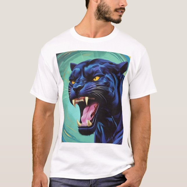 Camiseta Jaguar - Pantera negra (Anverso)