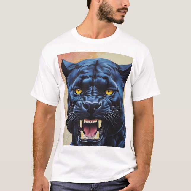 Camiseta Jaguar - Pantera negra (Anverso)