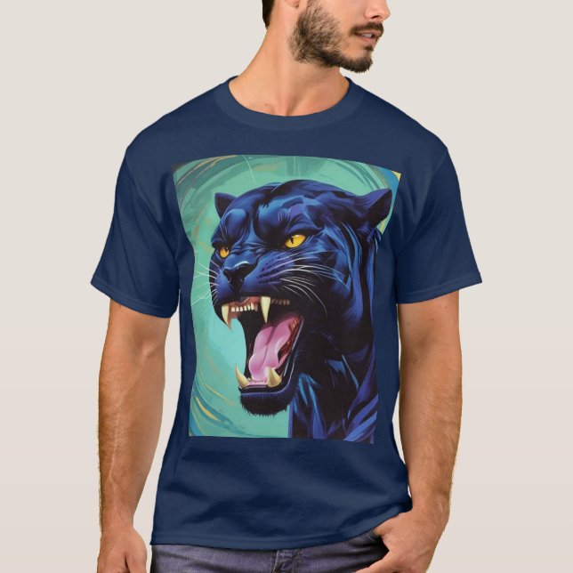 Camiseta Jaguar - Pantera negra (Anverso)