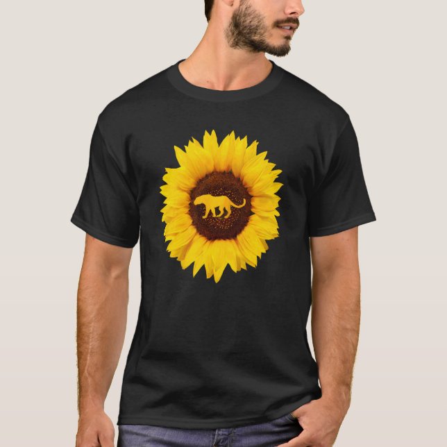 Camiseta Jaguar Para Mujeres Hombres Panorama El Girasol An (Anverso)